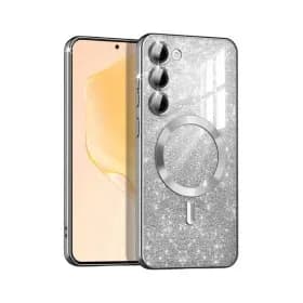 MagSafe glitter maskica Samsung A55 Silver