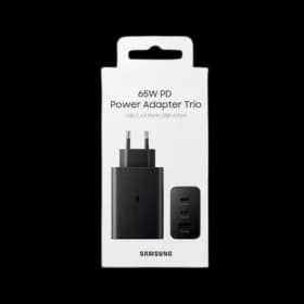 Kucni punjac Samsung Original TRIO 65W USB-A USB-C x2 Black EP-T6530