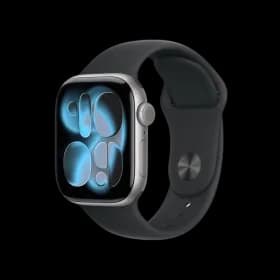 Apple Watch Series 11 GPS 46mm Space Grey Aluminium Case With Black Sport Band MEV44 M/L