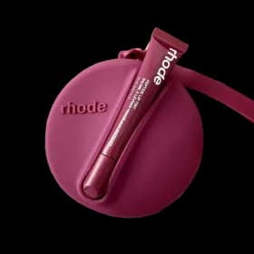 Rhode ROUND torbica with lipstick Burgundy