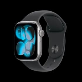 Apple Watch Series 11 GPS 42mm Space Grey Aluminium Case With Black Sport Band MEQW4LW/A S/M