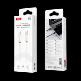 USB kabal XO NBQ302AB Type C - Type C 60W 1m White