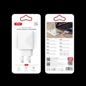 Kucni punjac XO L160 ulaz C 20W white + Type-C cable