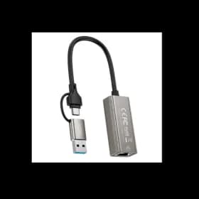 XO HUB018 USB to Type-C 2in1 RJ45 Network cable converter 100M