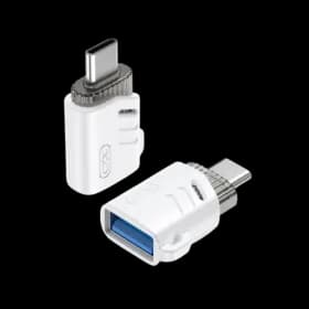 Konektor XO NB256B USB-A na Type-C OTG White