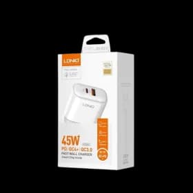 Kucni punjac LDNIO A2526C 45W PD + (QC4+ | QC3.0) (USB-A + USB-C) kabal type-C - type C