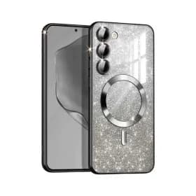 MagSafe glitter maskica Samsung S22 Black
