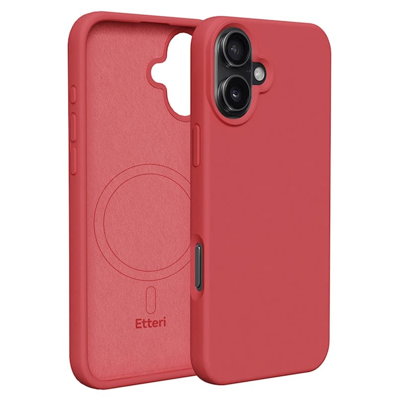 Samsung Etteri Silicone case for Galaxy S25 raspberry