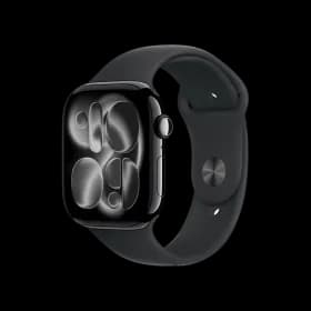 Apple Watch Series 11 GPS 42mm Jet Black Aluminium Case With Black Sport Band MEQU4LW M/L