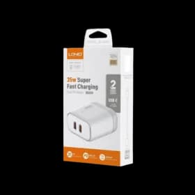 Kucni punjac LDNIO A2528C 35W PD (USB-C + USB-C) USB-C + kabal Lightning